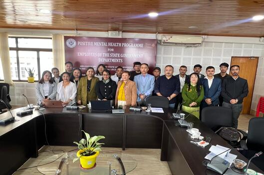 Positive Mental Health programme for the employees of Excise Department, Government of Sikkim held on 25.10.2024 at Conference Hall, Sikkim SLSA