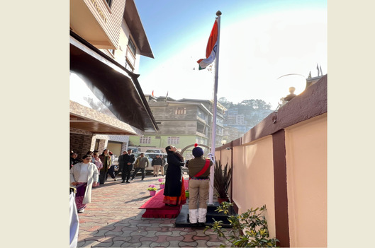 Celebration of 76th Republic Day on 26th January, 2025 in the office premises of Sikkim SLSA at Development Area, Gangtok