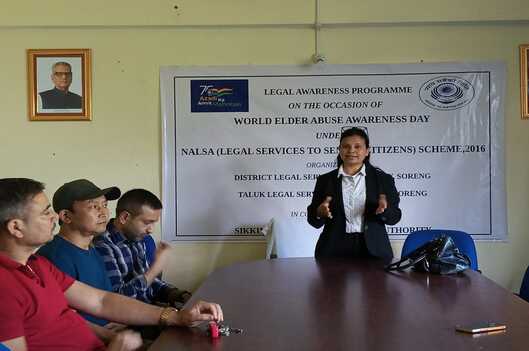 OBSERVATION OF “WORLD ELDER ABUSE AWARENESS DAY” ON 15TH JUNE, 2025 AT KHANASIRBONG, SORENG BY DISTRICT LEGAL SERVICES AUTHORITY, SORENG DISTRICT