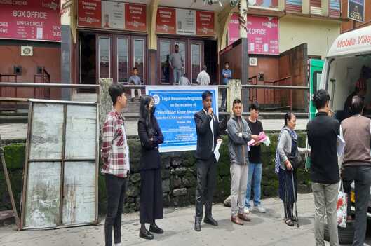 OBSERVATION OF “WORLD ELDER ABUSE AWARENESS DAY” ON 15TH JUNE, 2025, NEAR LAL BAZAAR, GANGTOK BY DISTRICT LEGAL SERVICES AUTHORITY, GANGTOK DISTRICT