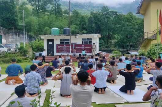 CELEBRATION OF “INTERNATIONAL YOGA DAY” ON 21ST JUNE, 2025 BY DISTRICT PRISON,BOOMTAR,NAMCHI
