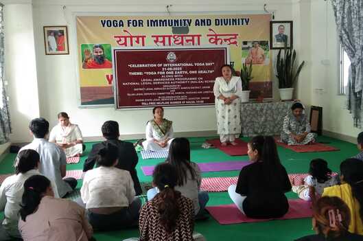 CELEBRATION OF “INTERNATIONAL YOGA DAY” ON 21ST JUNE, 2025 BY DLSA AT NAMCHI